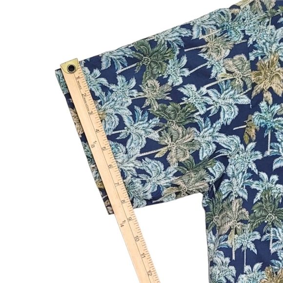 Tori Richard Hawaiian Shirt Large Floral Palm Short Sleeve 100% Cotton Lawn. - Picture 11 of 14
